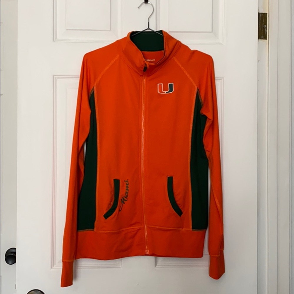 University of Miami Light active zip up